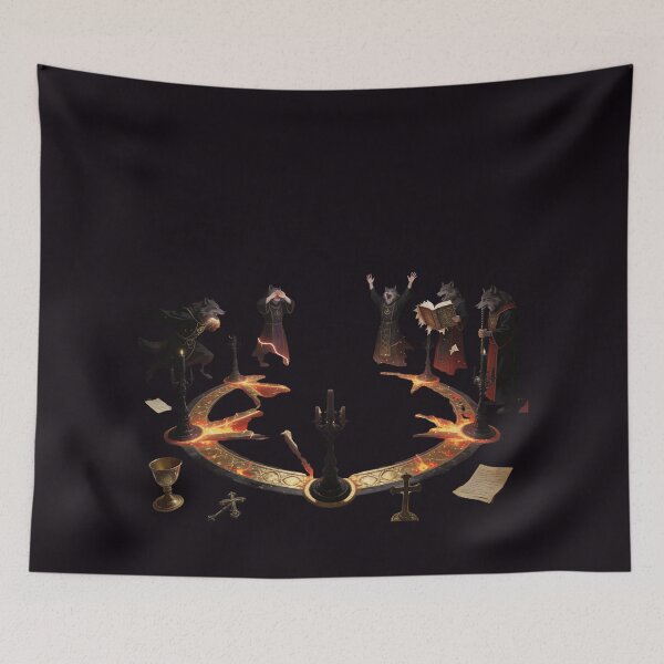Item preview, Panic in the Pentagram — Dark Sacred Ritual Art designed and sold by GeoWhimsy Studio.