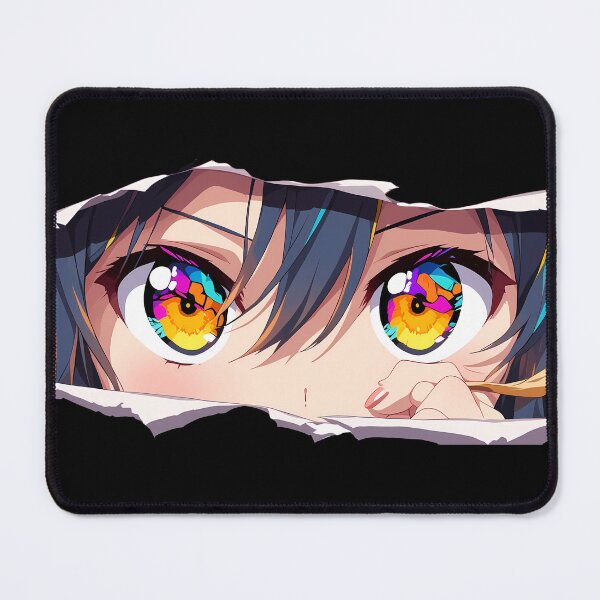 Item preview, Akame Akame Ga Kill Torn Paper Eyes Peeker Neon Color Gaze designed and sold by PMartistStudio.
