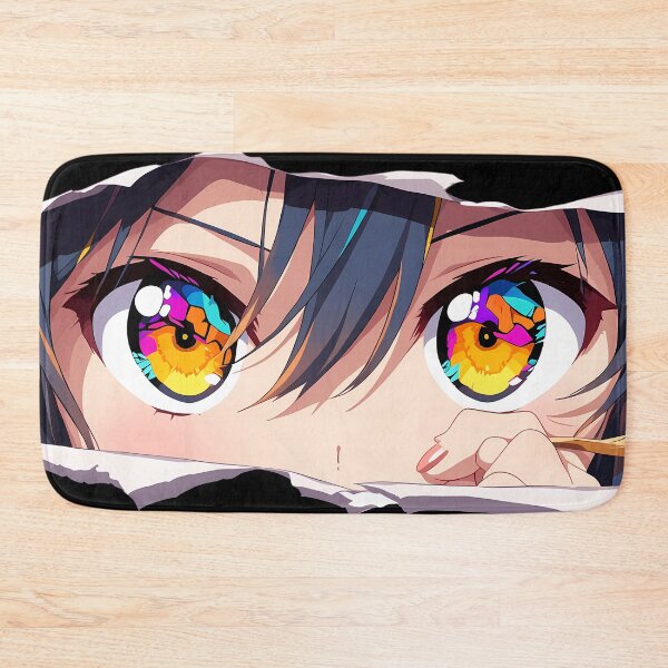 Item preview, Akame Akame Ga Kill Torn Paper Eyes Peeker Neon Color Gaze designed and sold by PMartistStudio.