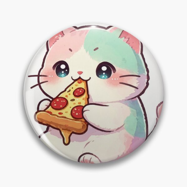 Item preview, Cute cat kawaii pizza addict designed and sold by EpicBoing.
