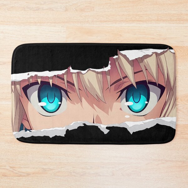 Item preview, Saber Fate Stay Night Torn Paper Eyes Peeker Cyan Eyes Focus designed and sold by PMartistStudio.