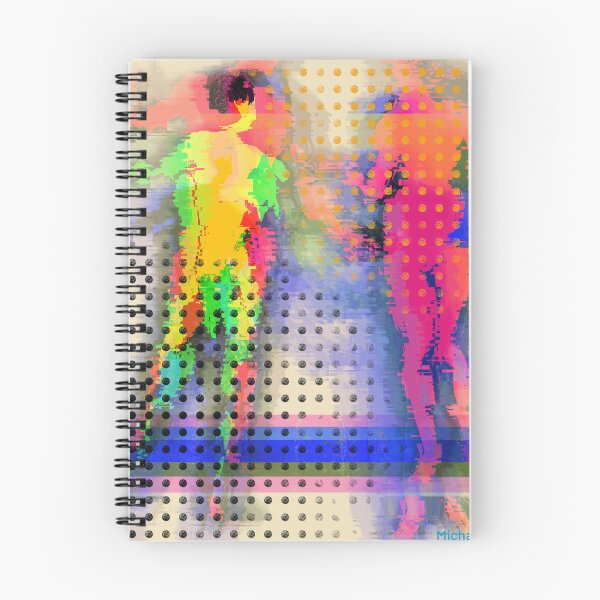 Item preview, Neon Glitch Abstract Human Figures #2 designed and sold by MikZviagin.