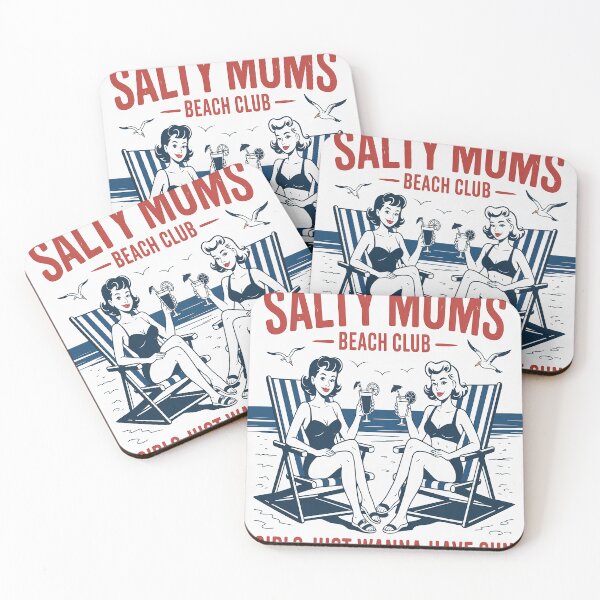 Item preview, Salty Moms Beach Club Girls Just Wanna Have Sun Summer Girl designed and sold by NicolaMail.