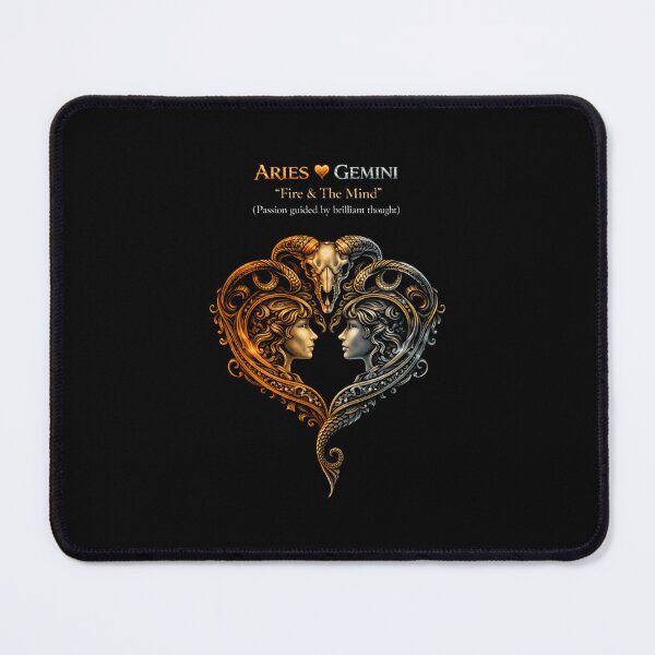 Item preview, Aries & Gemini Soulmate Tee — Fire & The Mind designed and sold by printedartgoods.