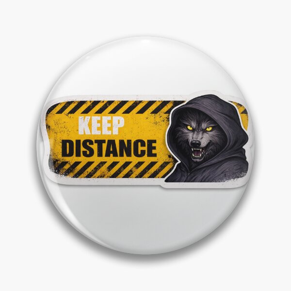 Item preview, Keep distance wolf designed and sold by akkipdf.