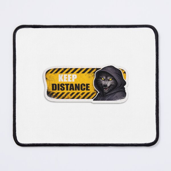 Item preview, Keep distance wolf designed and sold by akkipdf.