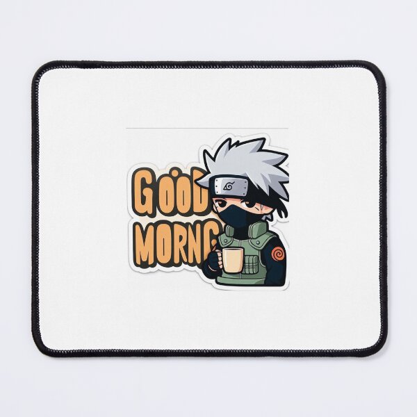 Item preview, Good Morning Anime Ninja Coffee Sticker | Cute Masked Character Aesthetic | Kawaii Morning Vibes designed and sold by PublicNetwork.