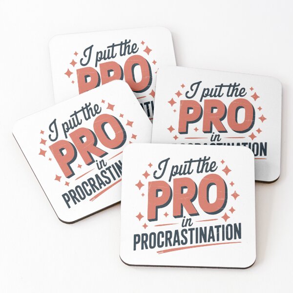 Item preview, I put the pro in procrastination Sarcastic Lazy School designed and sold by TheRetroStyle.