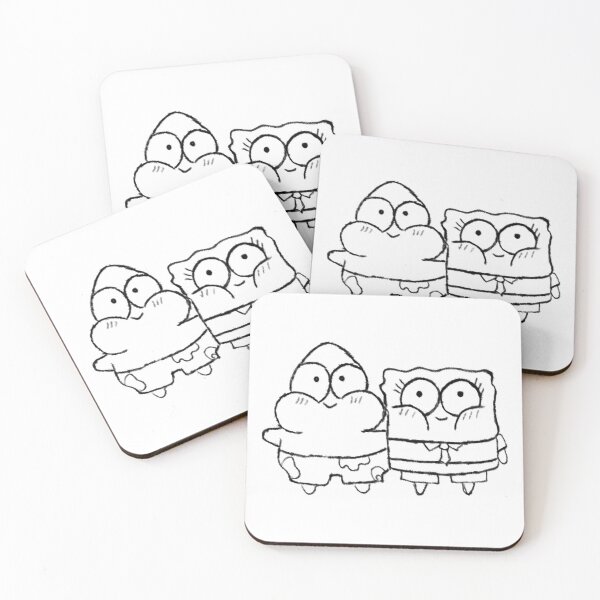 Item preview, Cute SpongeBob and Patrick sketch designed and sold by Kxren-n.
