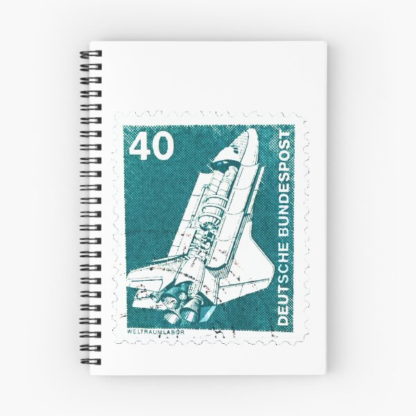 Item preview, German Deutsche 40 Rocket Green Vintage Postage Stamp designed and sold by red-amber65.