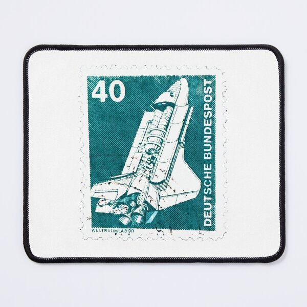 Item preview, German Deutsche 40 Rocket Green Vintage Postage Stamp designed and sold by red-amber65.