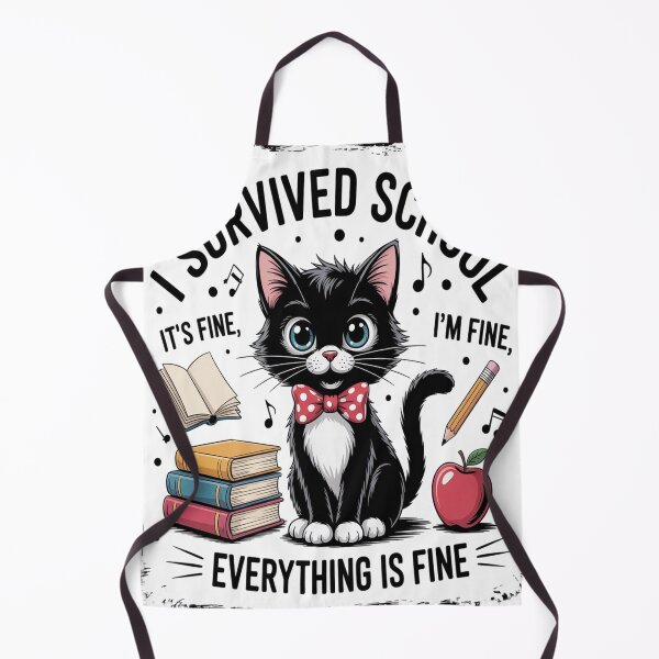 Item preview, I Survived School it's fine i'm Fine Everythings is fine designed and sold by TheRetroStyle.