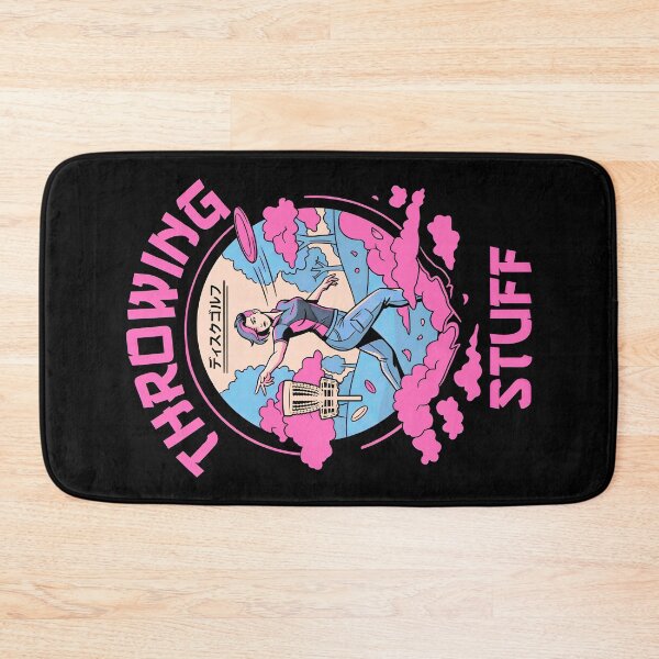 Item preview, Funny Disc Golf Basket Girl Throwing Stuff Woman Player designed and sold by GrandeDuc.