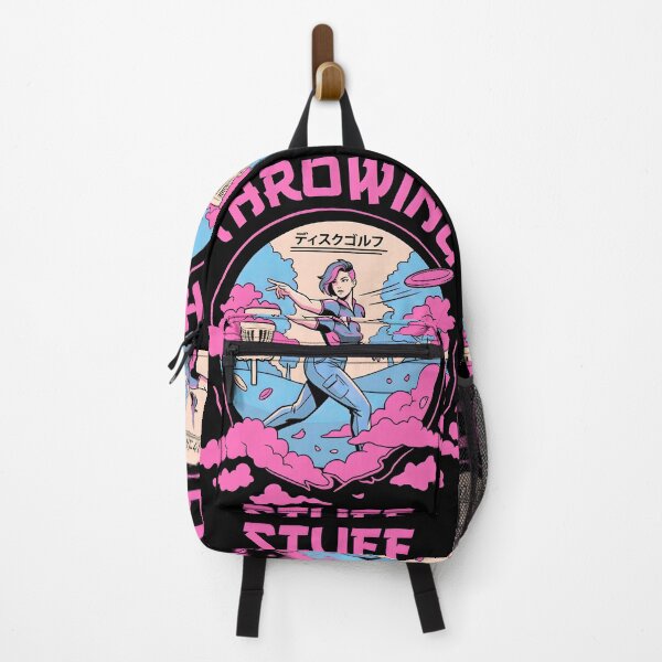 Item preview, Funny Disc Golf Basket Girl Throwing Stuff Woman Player designed and sold by GrandeDuc.