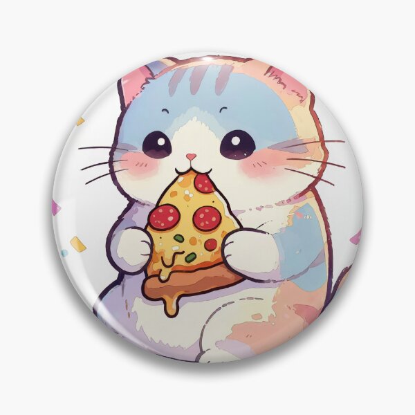 Item preview, Cute cat kawaii pizza addict designed and sold by EpicBoing.