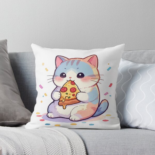 Item preview, Cute cat kawaii pizza addict designed and sold by EpicBoing.