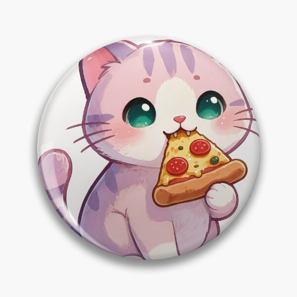 Item preview, Cute cat kawaii pizza addict designed and sold by EpicBoing.