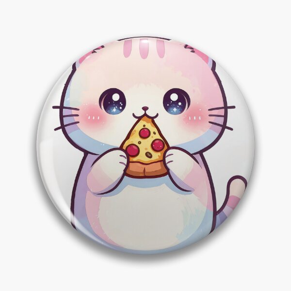 Item preview, Cute cat kawaii pizza addict designed and sold by EpicBoing.