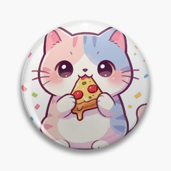 Item preview, cute cat pizza addict designed and sold by EpicBoing.