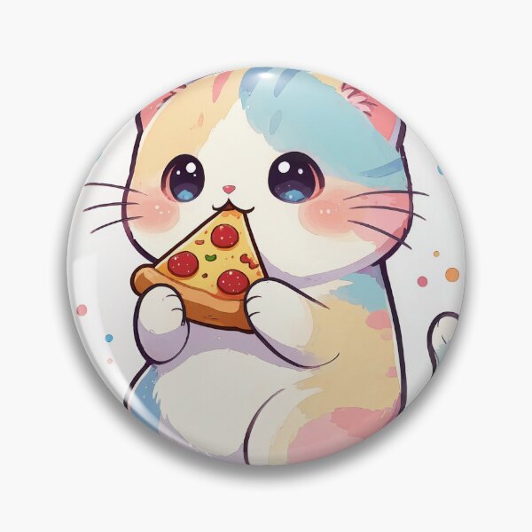 Item preview, Cute cat kawaii pizza addict designed and sold by EpicBoing.