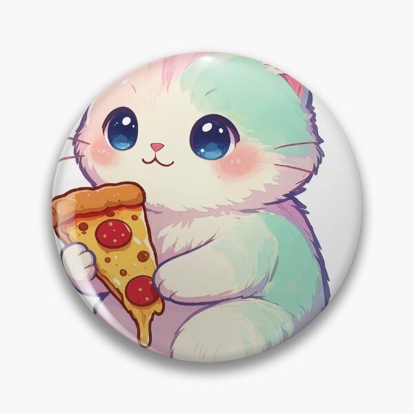 Item preview, Cute cat kawaii pizza addict designed and sold by EpicBoing.