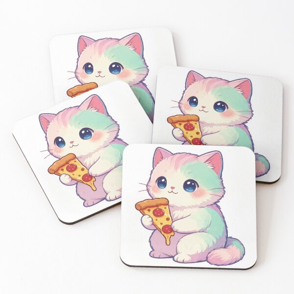 Item preview, Cute cat kawaii pizza addict designed and sold by EpicBoing.