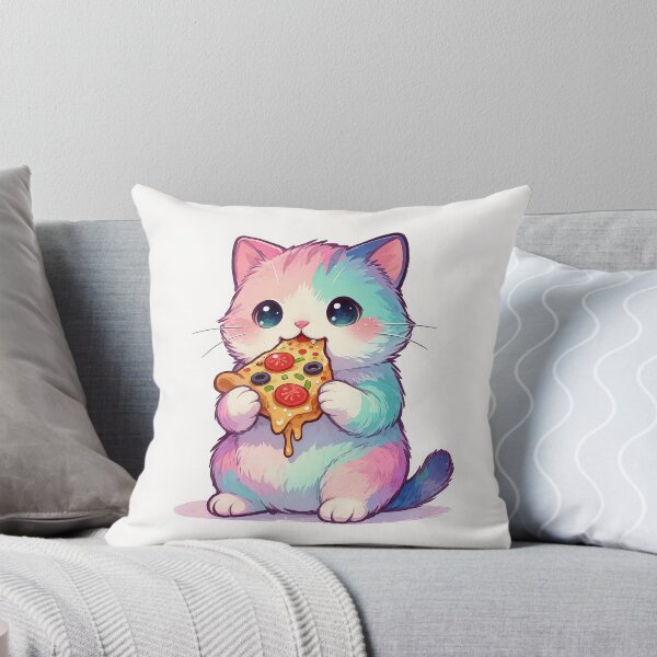 Item preview, Cute cat kawaii pizza addict designed and sold by EpicBoing.