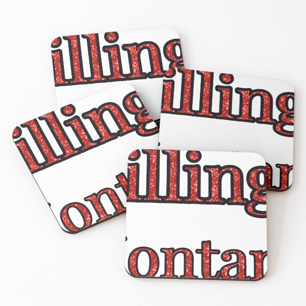 Item preview, Billings Montana City Name With Red Rhinestone designed and sold by TheIconSmith.