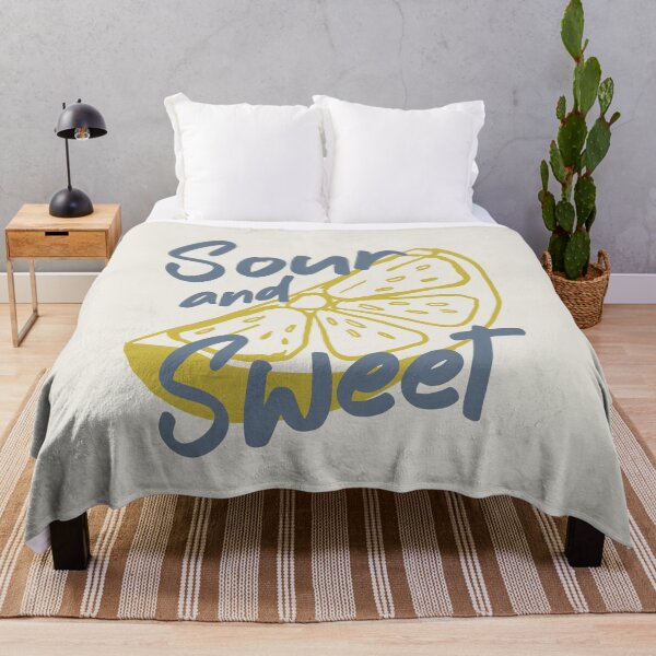 Item preview, Retro Sweet Sour Lemon Vintage Aesthetic Blue Yellow designed and sold by TackyTime.