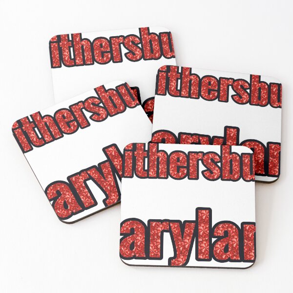 Item preview, Gaithersburg Maryland City Name With Red Rhinestone designed and sold by TheIconSmith.