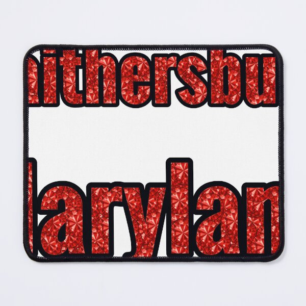 Item preview, Gaithersburg Maryland City Name With Red Rhinestone designed and sold by TheIconSmith.