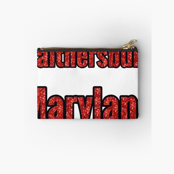 Item preview, Gaithersburg Maryland City Name With Red Rhinestone designed and sold by TheIconSmith.