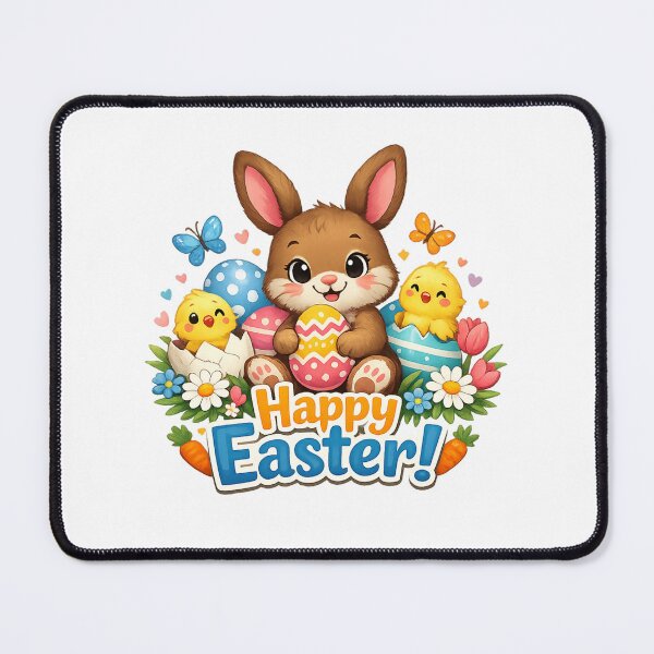 Item preview, Happy Easter Cute Bunny And Chicks Design designed and sold by Mix Mood.
