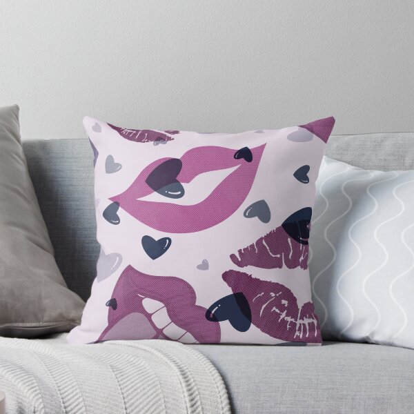 Item preview, Seamless Pink Lip Stain Pattern designed and sold by Pevkay97.
