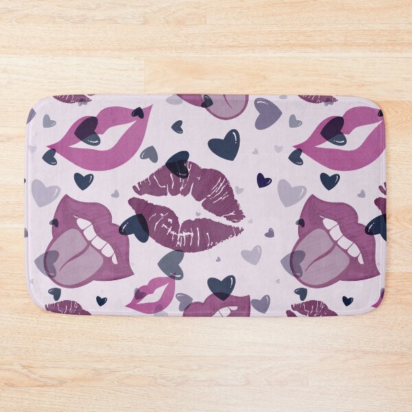 Item preview, Seamless Pink Lip Stain Pattern designed and sold by Pevkay97.