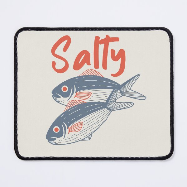Item preview, Retro Salty Sardine Fish Vintage Aesthetic Blue Red designed and sold by TackyTime.