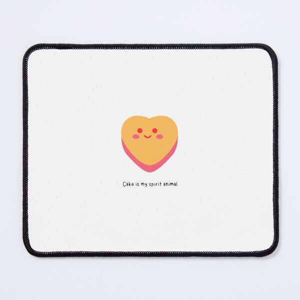 Item preview, Cute 'Cake is My Spirit Animal' Self-care Heart designed and sold by SumSmiles.