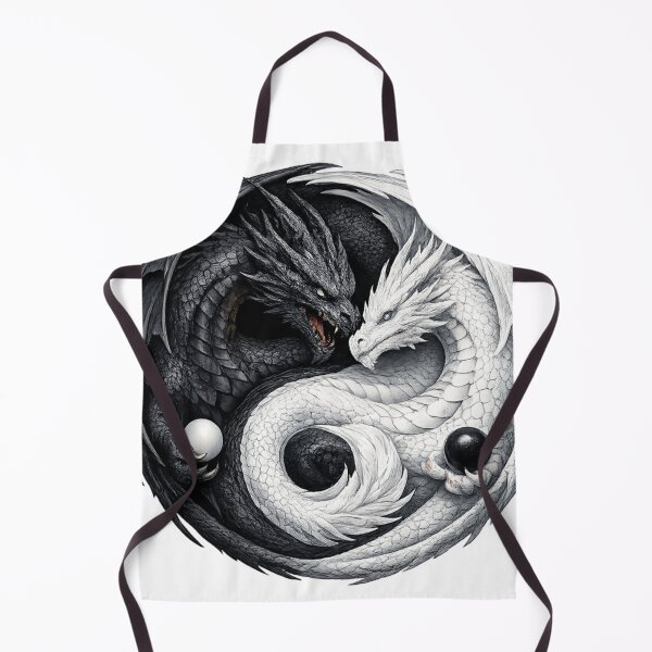 Item preview, Balanced Dragons Yin-Yang Artwork – Light and Shadow Fantasy Design designed and sold by RolMerch.