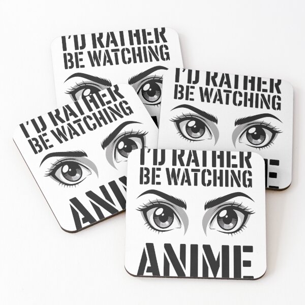 Item preview, I'd Rather Be Watching Anime, Girl Eyes Illustration designed and sold by TheRetroStyle.