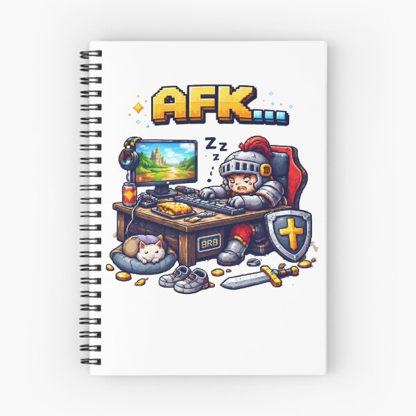 Item preview, AFK Be Right Back Funny Gamer Pixel Art RPG Gaming Design designed and sold by PixelForge24.