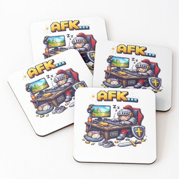 Item preview, AFK Be Right Back Funny Gamer Pixel Art RPG Gaming Design designed and sold by PixelForge24.
