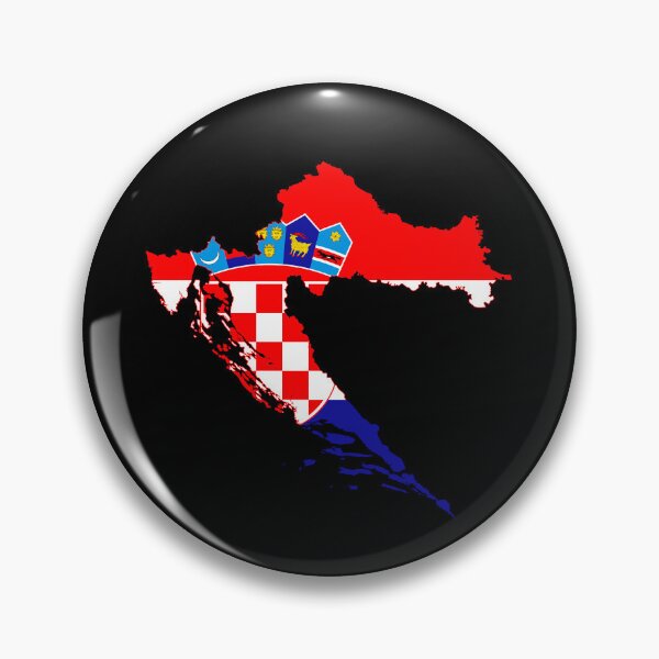 Item preview, Flag Map of Croatia designed and sold by DreamBrushy.
