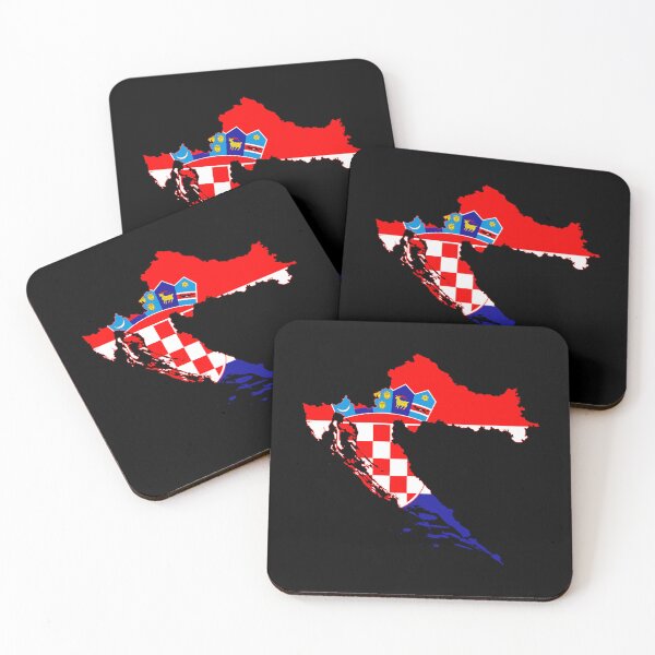 Item preview, Flag Map of Croatia designed and sold by DreamBrushy.