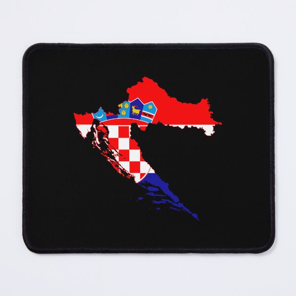 Item preview, Flag Map of Croatia designed and sold by DreamBrushy.