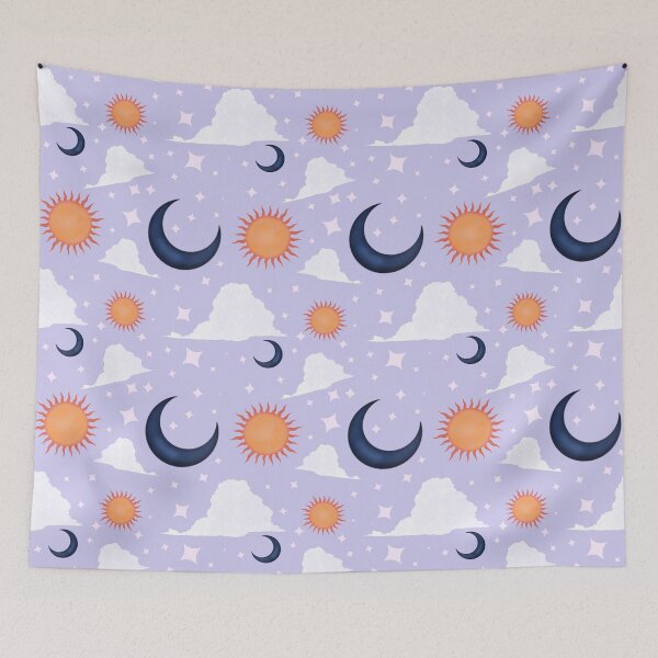 Item preview, Cute Moon, Sun, Cloud, and Star Seamless Pattern designed and sold by Pevkay97.