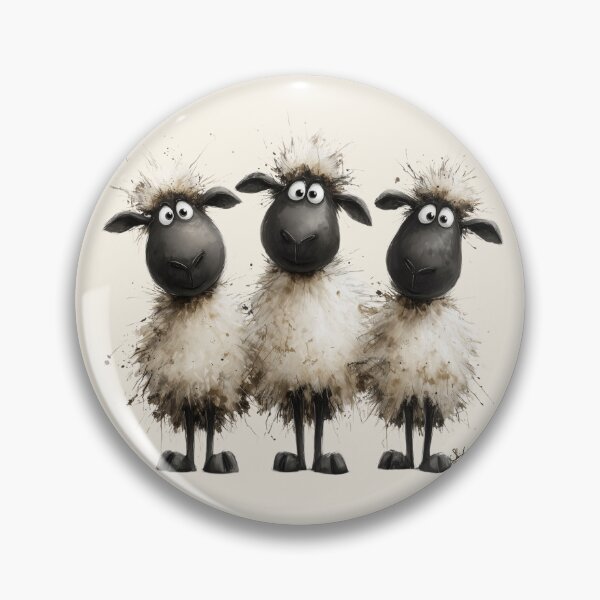 Item preview, Gorgeous Valais Sheep ' 3 Little Lambs ’ BY SHiRLeY MacARTHuR designed and sold by Shirley MacArthur Art.