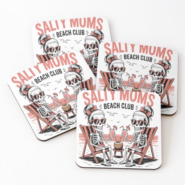 Item preview, Skeleton Salty Moms Beach Club Girls Just Wanna Have Sun designed and sold by NicolaMail.