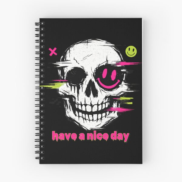 Item preview, Have a Nice Day Skull – Dark Humor Streetwear Design designed and sold by arma-design.