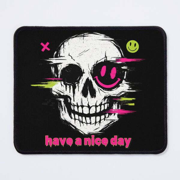 Item preview, Have a Nice Day Skull – Dark Humor Streetwear Design designed and sold by arma-design.