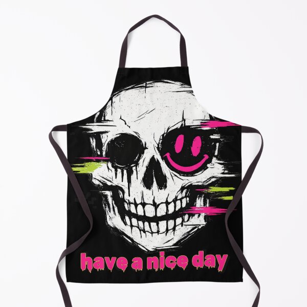 Item preview, Have a Nice Day Skull – Dark Humor Streetwear Design designed and sold by arma-design.
